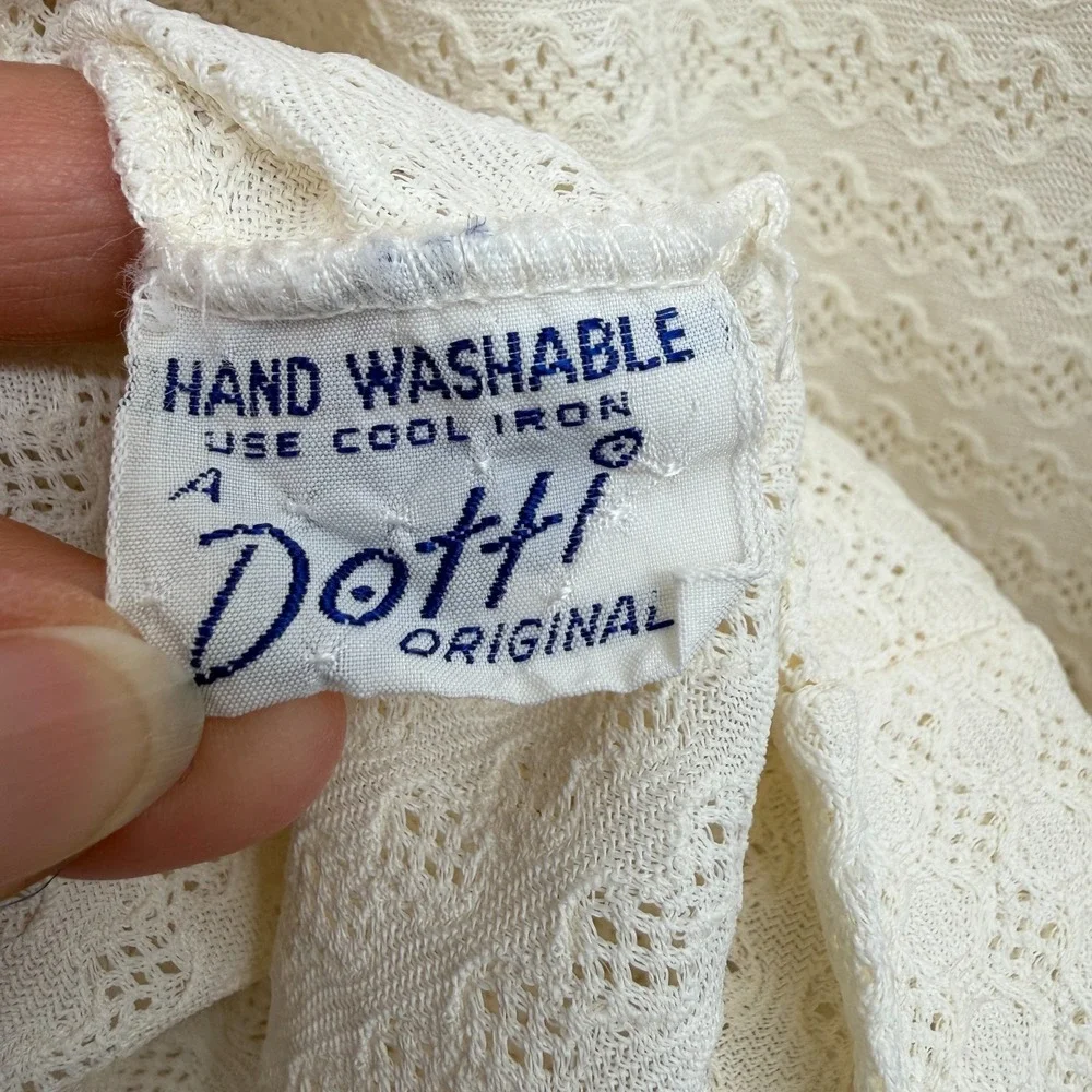 Vintage 60s Dotti Original Cover Up Top Large Hooded Tabit Zipper Coastal Beachy